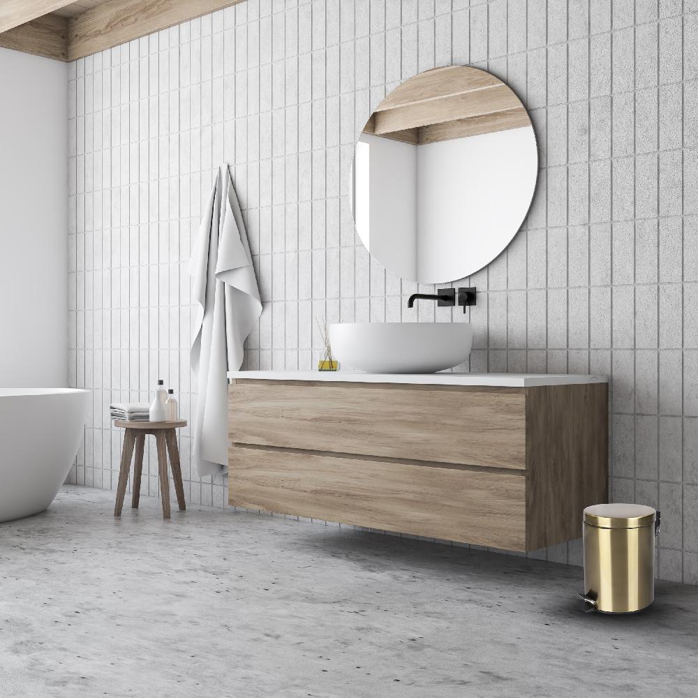 Differnz Differnz Pedaalemmer – 5 Liter – 20 X 27.5 Cm – Mat Goud