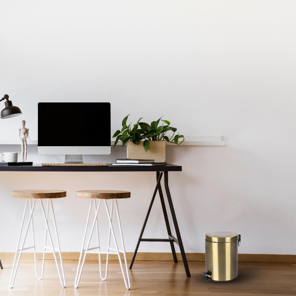 Differnz Differnz Pedaalemmer – 5 Liter – 20 X 27.5 Cm – Mat Goud