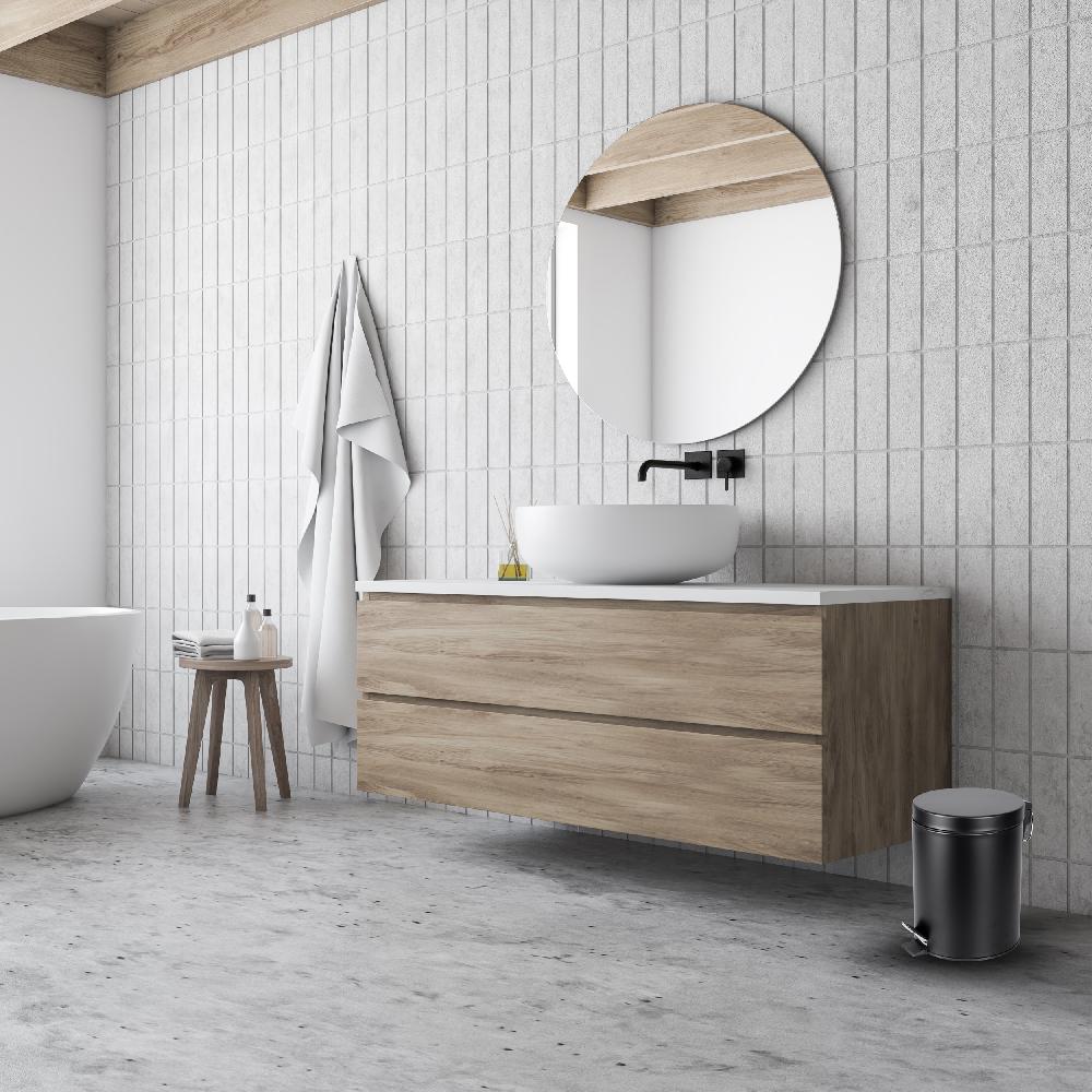 Differnz Differnz Pedaalemmer – 5 Liter – 20 X 27.5 Cm – Mat Zwart