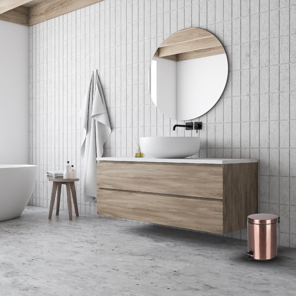 Differnz Differnz Pedaalemmer – 5 Liter – 20 X 27.5 Cm – Rood Koper