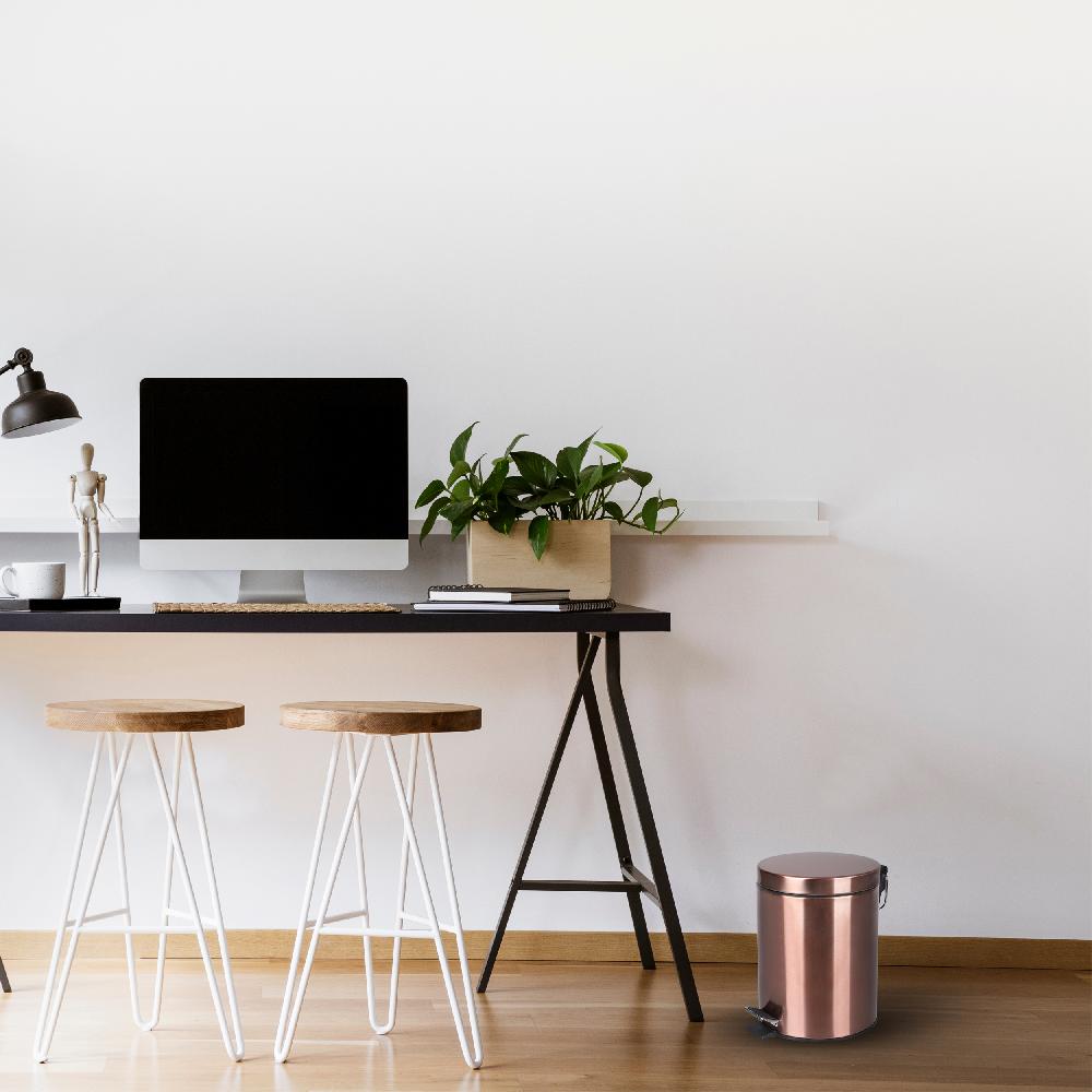 Differnz Differnz Pedaalemmer – 5 Liter – 20 X 27.5 Cm – Rood Koper