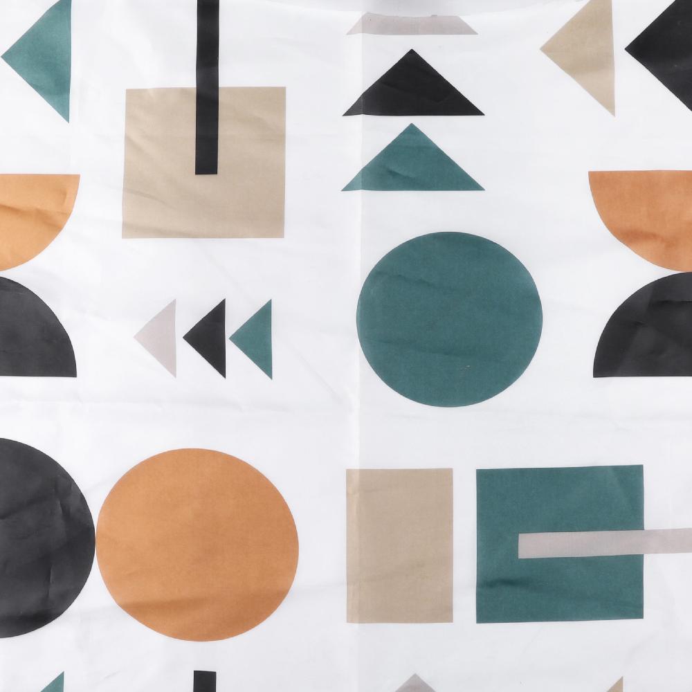 differnz Differnz Picto douchegordijn – verzwaarde onderzoom – polyester – 180 x 200 cm – multi