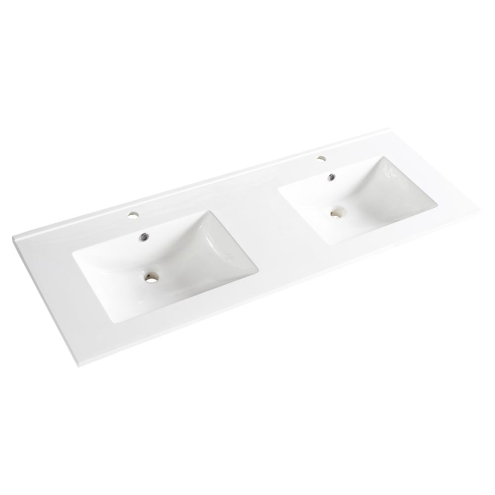 differnz Differnz Providence wastafel – 122 x 46.5 cm – keramiek – wit