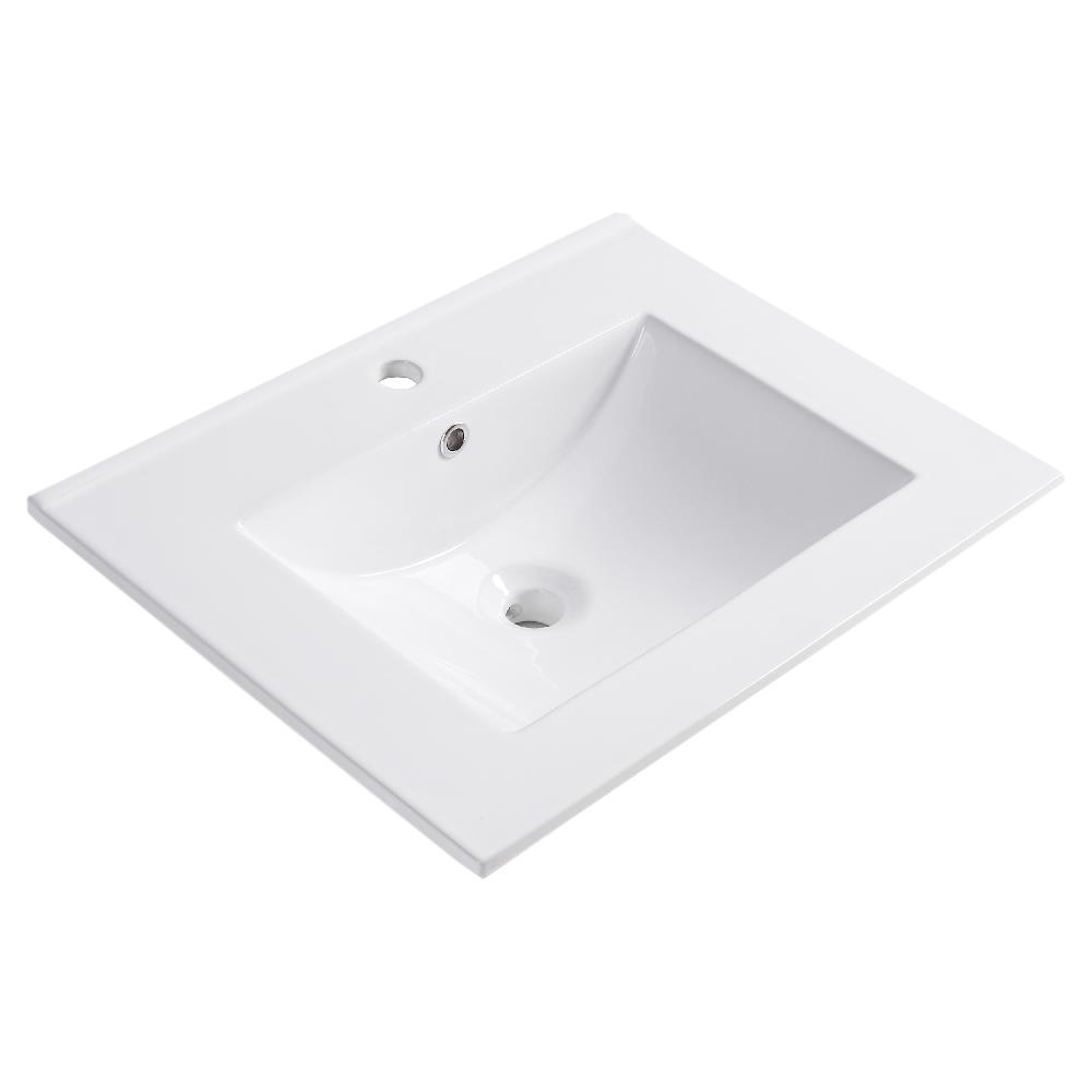 differnz Differnz Providence wastafel – 60 x 46.5 cm – keramiek – wit