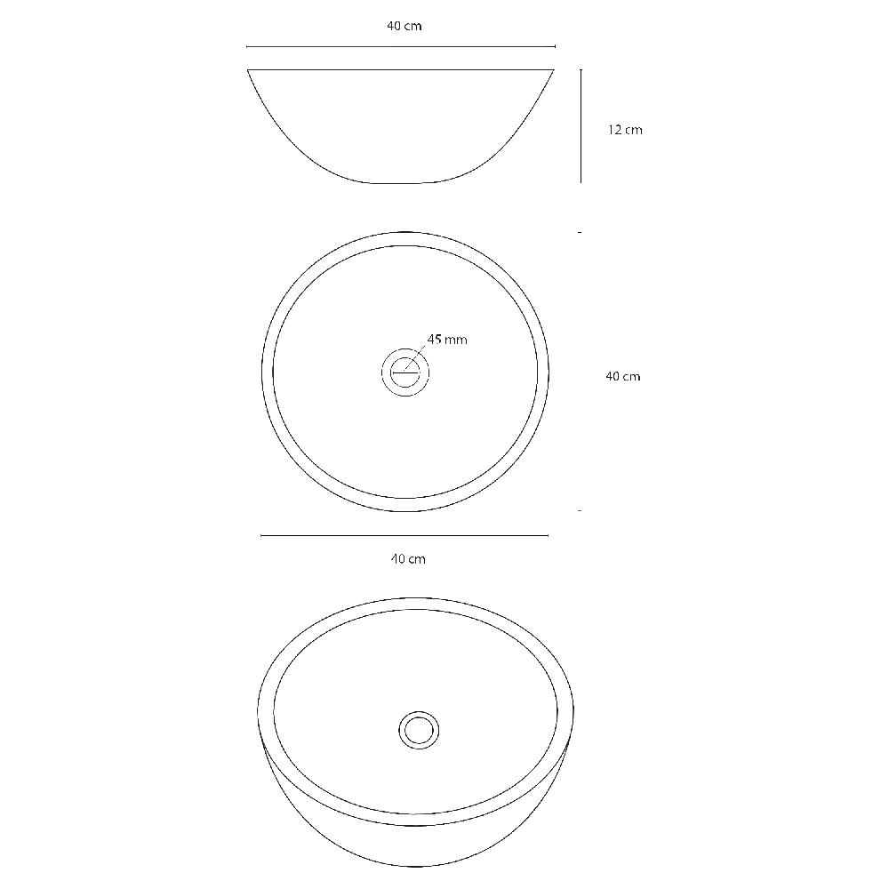 Differnz Differnz Ravano Fonteinset – Beton – Donkergrijs – Hoge Kraan Gebogen – Warm/koud – Mat Chroom