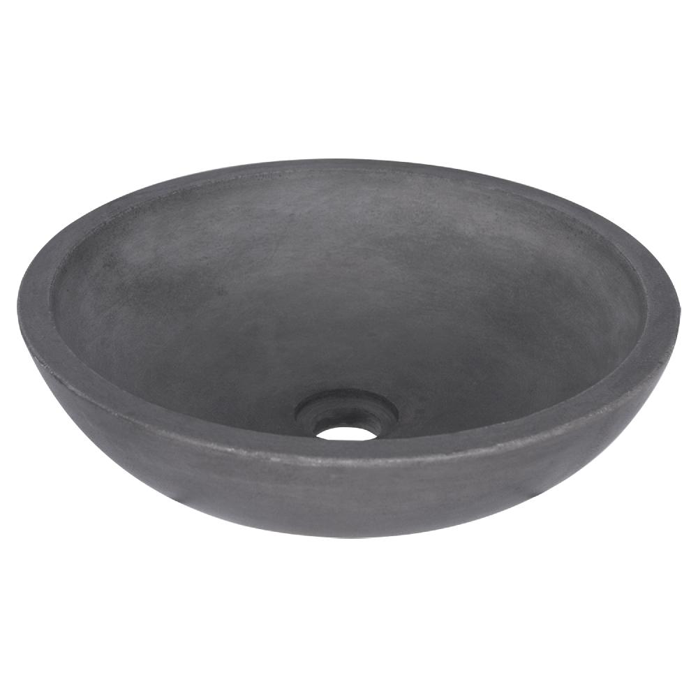 differnz Differnz Ravano waskom – Ø 40 cm – beton – donkergrijs differnz Differnz Ravano waskom – Ø 40 cm – beton – donkergrijs