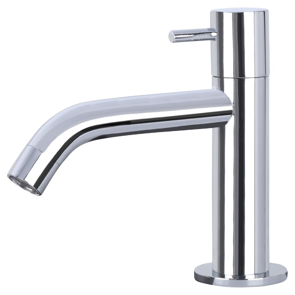 Differnz Differnz Ravo Fonteinset – Beton Lichtgrijs – Kraan Gebogen Chroom – 38.5 X 18.5 X 9 Cm