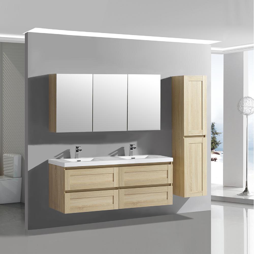 Differnz Differnz Reno Wastafel – 2 Kraangaten – 120 X 46 X 2 Cm – Wit