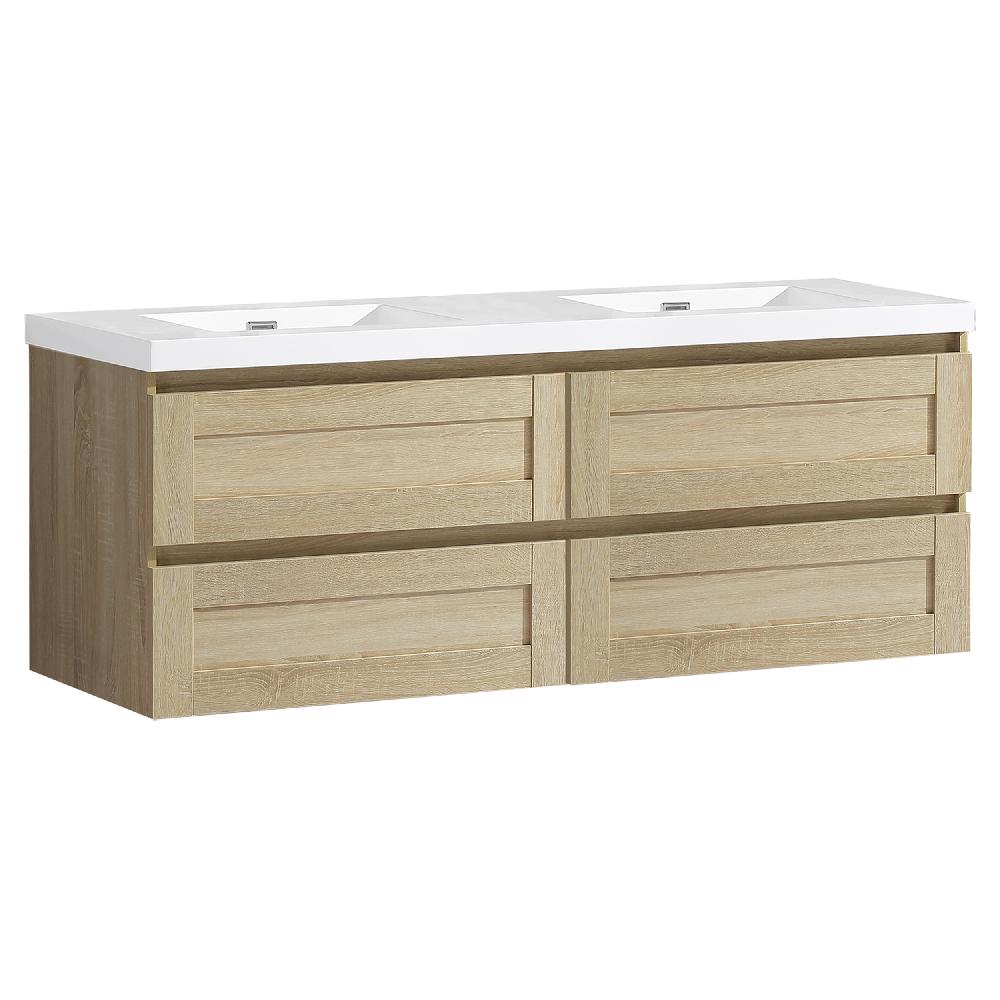 differnz Differnz Reno wastafel – met onderkast eiken FSC® – 120 cm – eiken