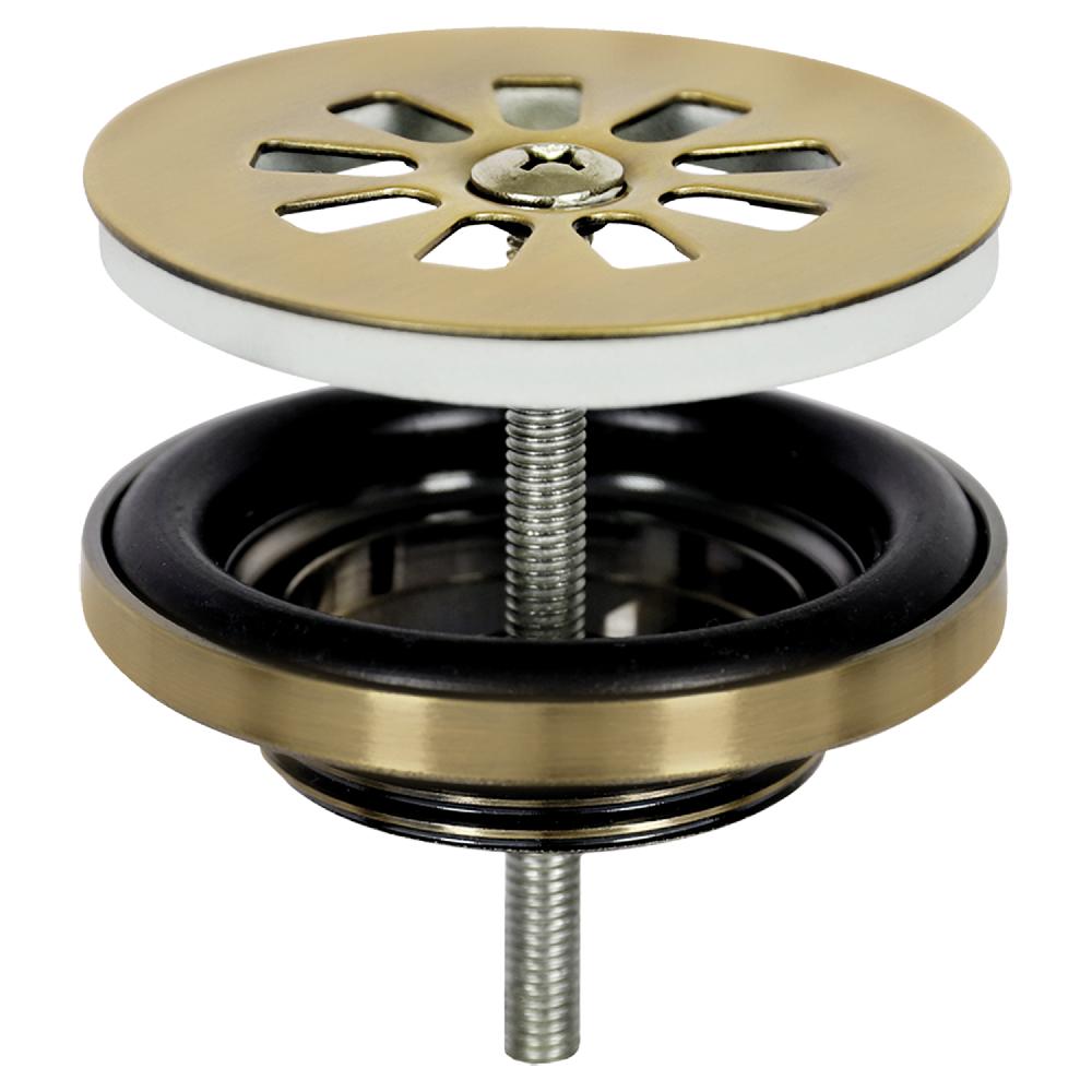 Differnz Differnz Ribble Fonteinset – Bombai Black – Natuursteen – Kraan Gebogen Mat Goud