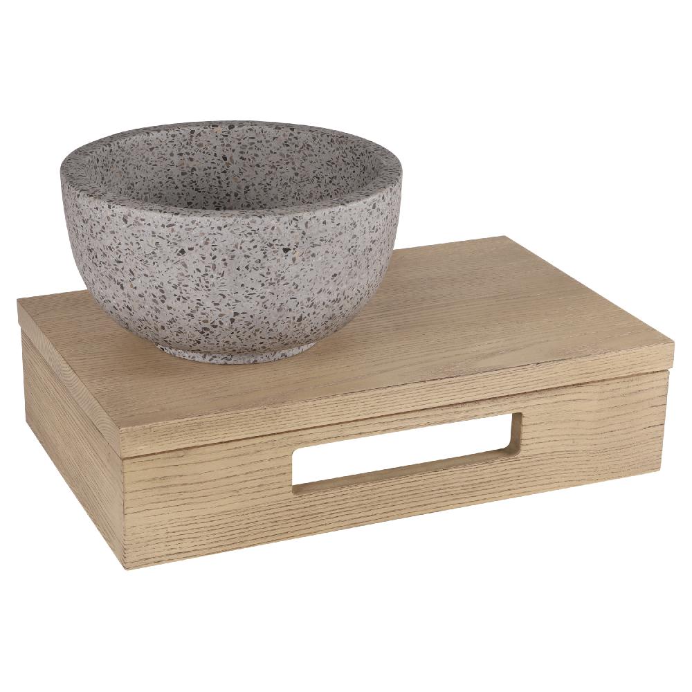 Differnz Differnz River Waskom – Ø 23 Cm – Terrazzo – Grijs – Grof