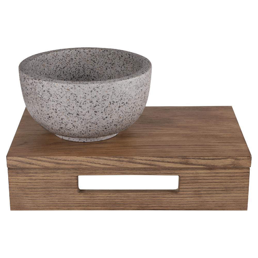 Differnz Differnz River Waskom – Ø 23 Cm – Terrazzo – Grijs – Grof