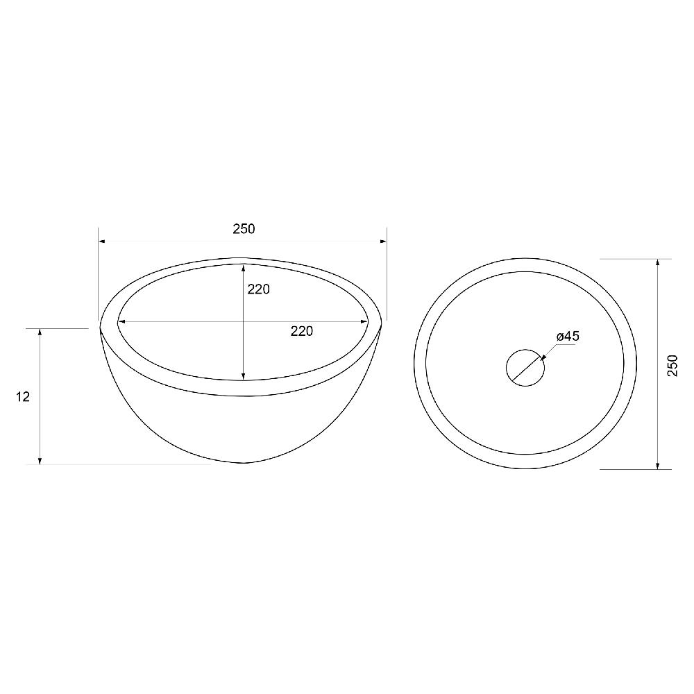 Differnz Differnz River Waskom – Ø 25 Cm – Terrazzo – Beige