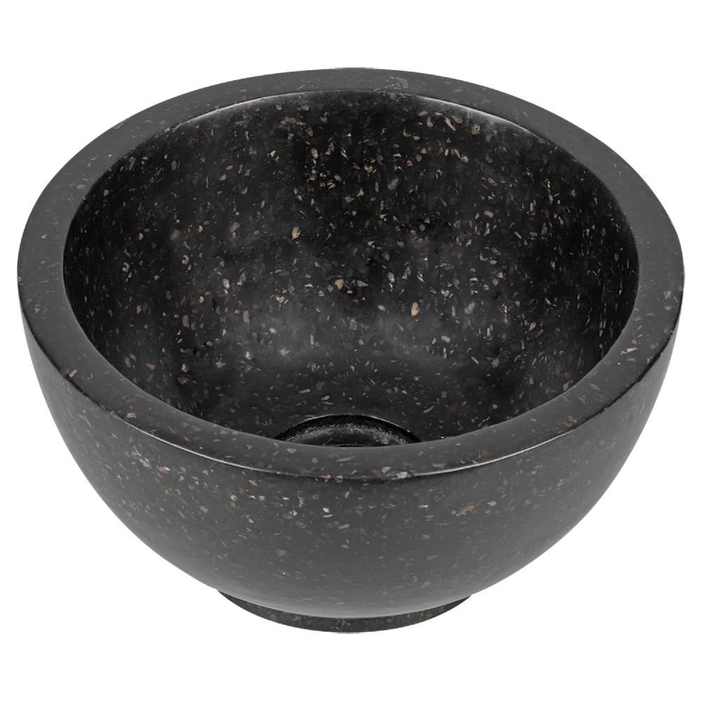 differnz Differnz River waskom – Ø 25 cm – terrazzo – zwart