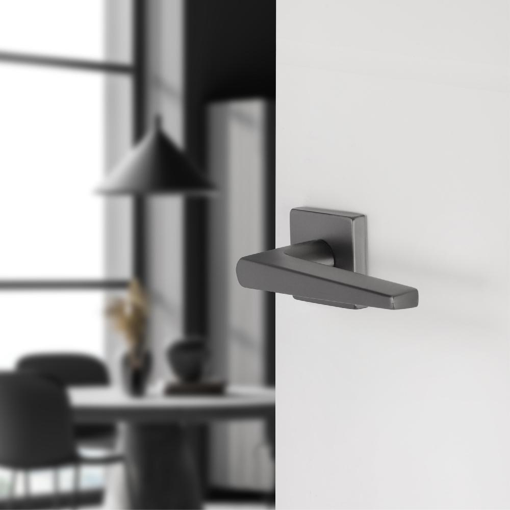 Differnz Differnz Rotterdam Deurkruk – Vierkant Rozet – Blind – Gun Metal