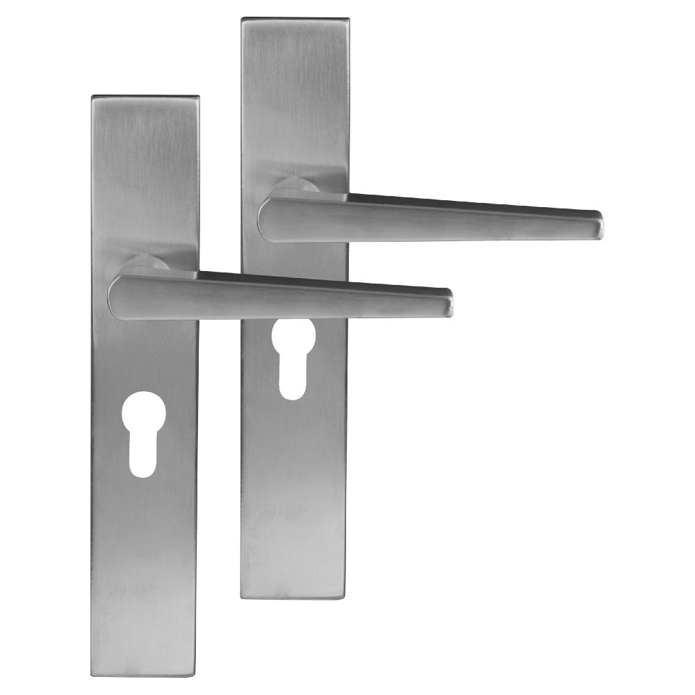 differnz Differnz Rotterdam deurkruk – vierkant schild – cilinder 55 mm – mat chroom