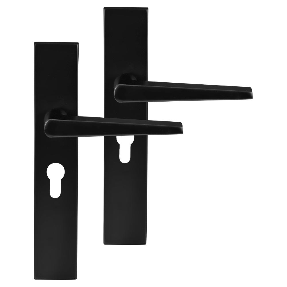 differnz Differnz Rotterdam deurkruk – vierkant schild – cilinder 55 mm – zwart