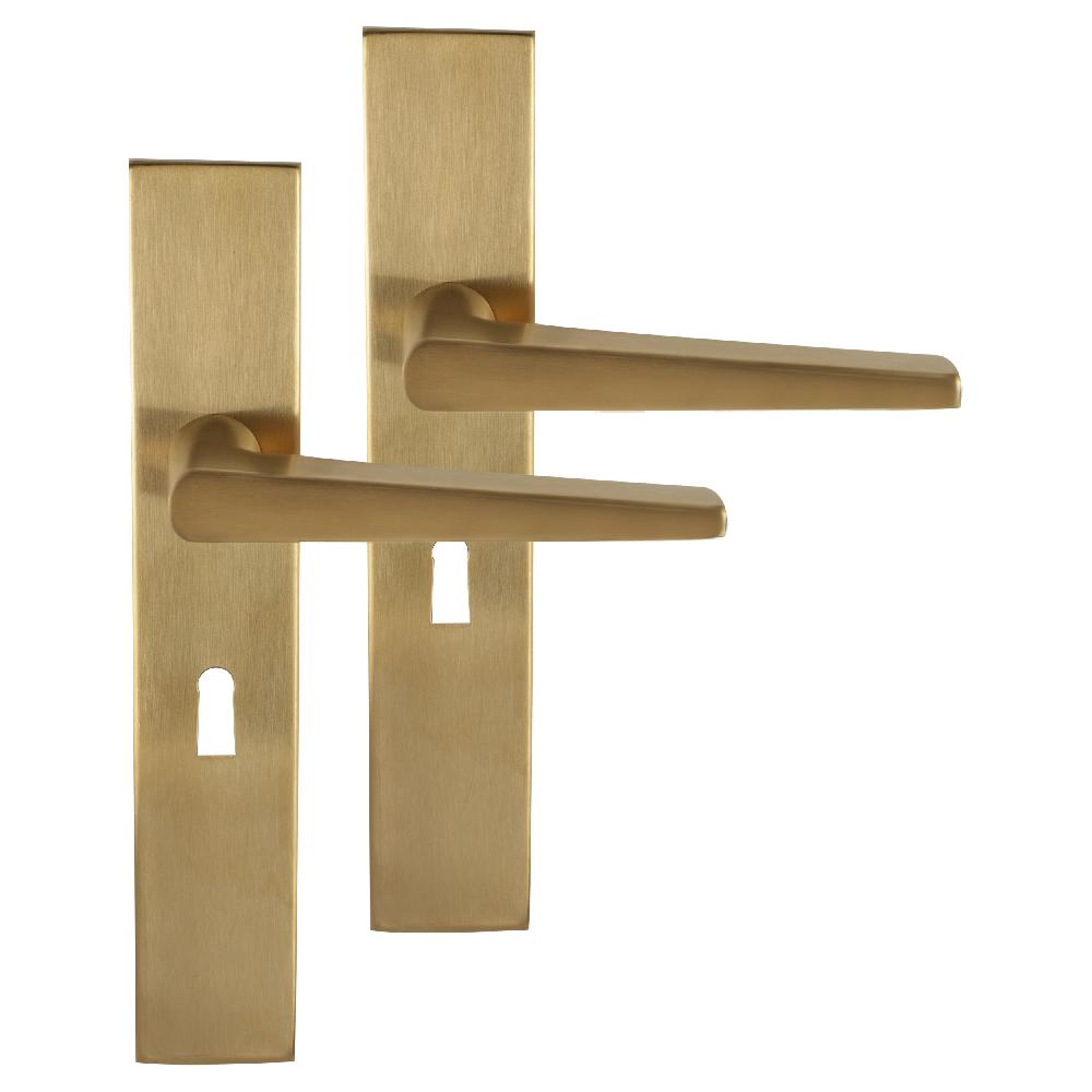 differnz Differnz Rotterdam deurkruk – vierkant schild – sleutel 56 mm – goud