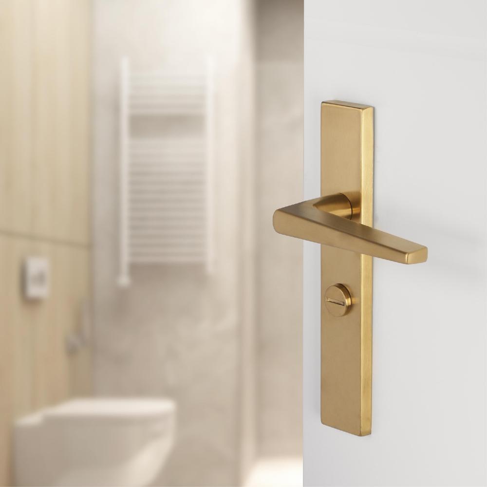 Differnz Differnz Rotterdam Deurkruk – Vierkant Schild – WC 63 Mm – Goud