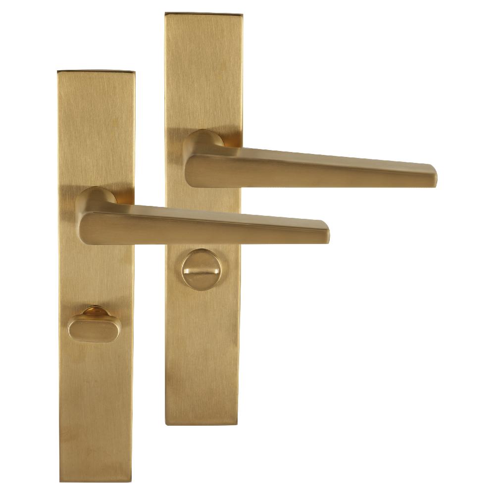 differnz Differnz Rotterdam deurkruk – vierkant schild – WC 63 mm – goud