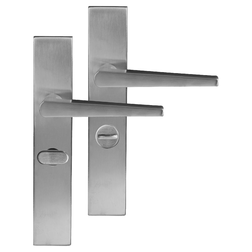 differnz Differnz Rotterdam deurkruk – vierkant schild – WC 63 mm – mat chroom