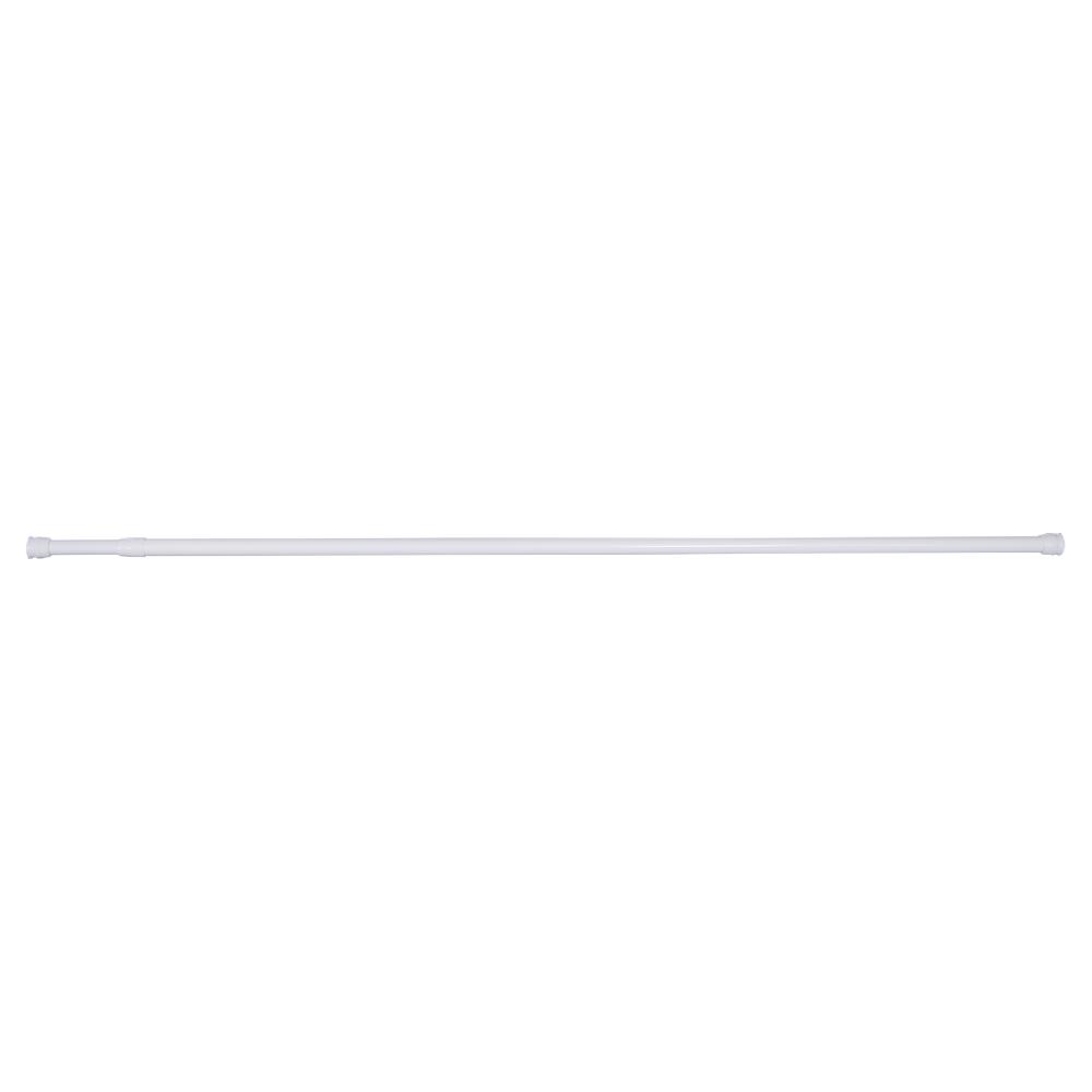 differnz Differnz Round douchestang – om vast te klemmen – aluminium veredeld – 125 x 220 cm – wit