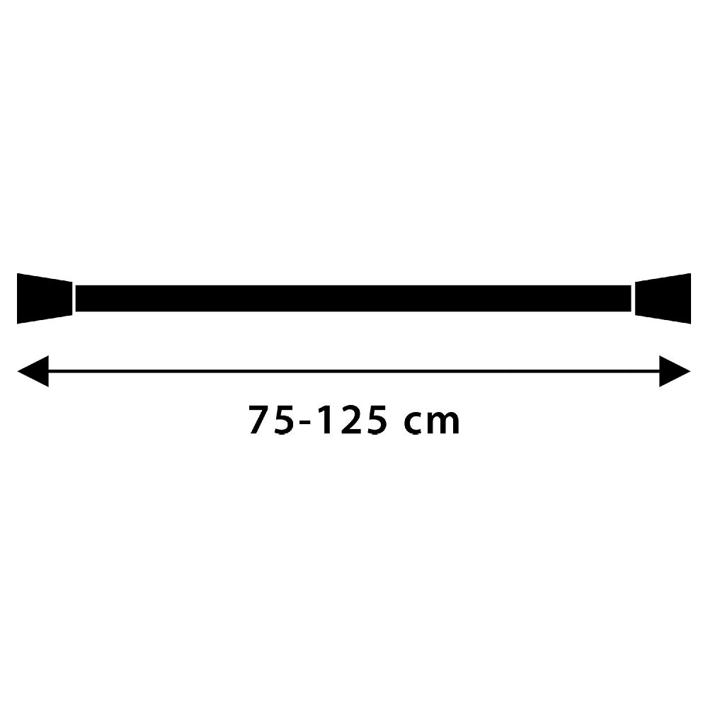 Differnz Differnz Round Douchestang – Om Vast Te Klemmen – Aluminium Veredeld – 75 X 125 Cm – Chroom