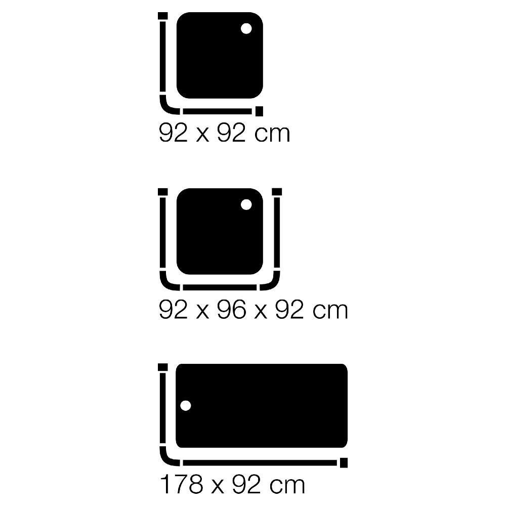 Differnz Differnz Round Douchestang – Om Vast Te Schroeven – Aluminium Veredeld – Universeel – Chroom