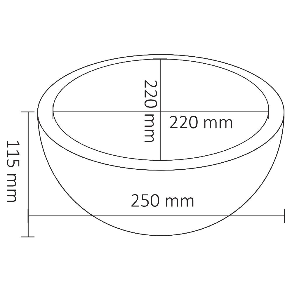 Differnz Differnz Ruz Fonteinset – Waskom Marmer – Muurkraan 11 Cm Mat Chroom – Inclusief Wastafelplank Donker Eiken