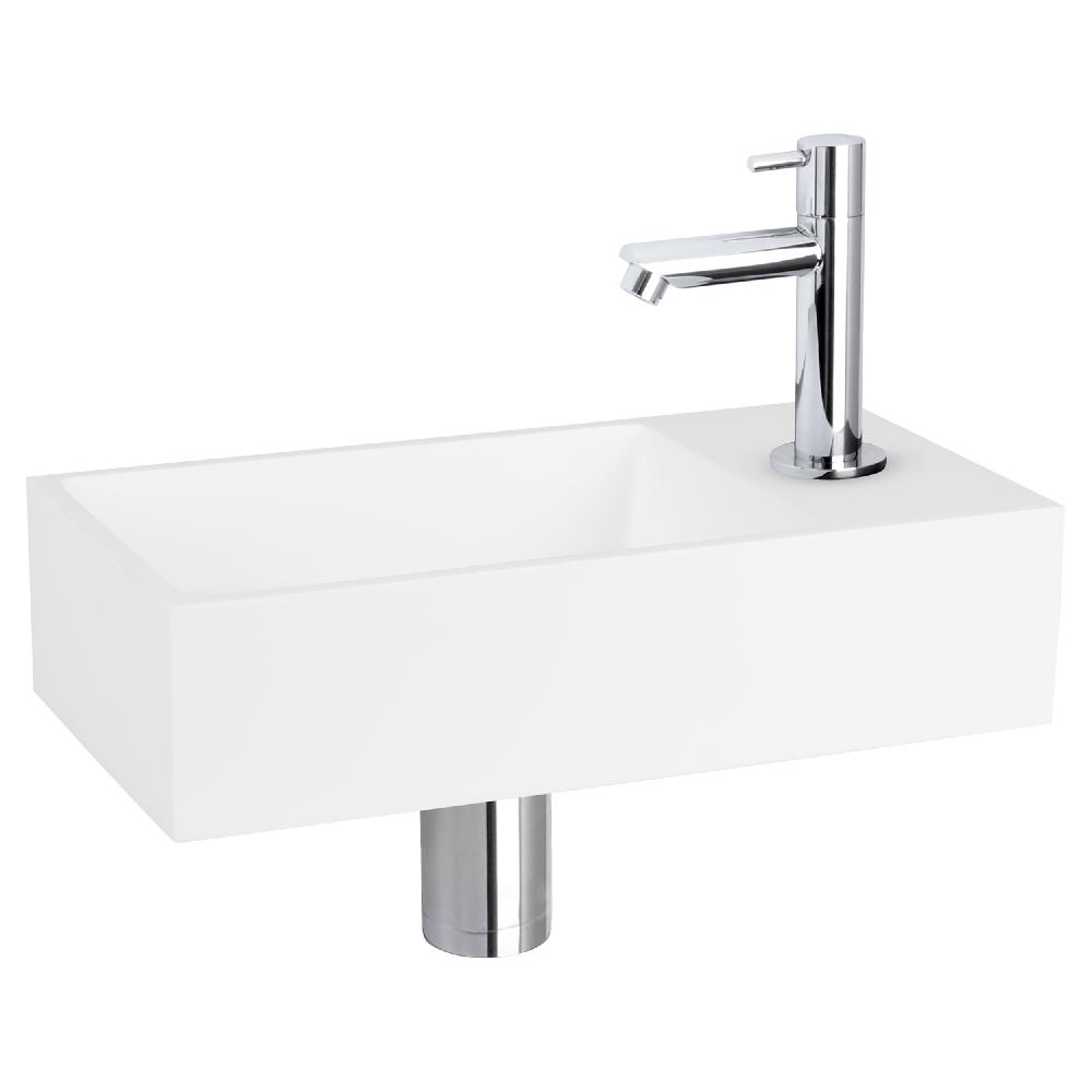 differnz Differnz Solid fonteinset – solid surface – kraan recht chroom differnz Differnz Solid fonteinset – solid surface – kraan recht chroom