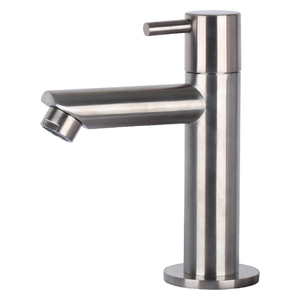 Differnz Differnz Solid Fonteinset – Solid Surface Wit – Kraan Recht Mat Chroom – 36 X 18.5 X 9 Cm