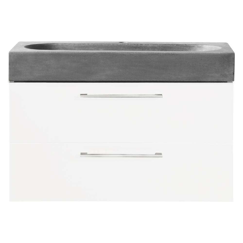 differnz Differnz Somero badmeubel set – FSC® – wastafel beton – 60 cm – hoogglans wit
