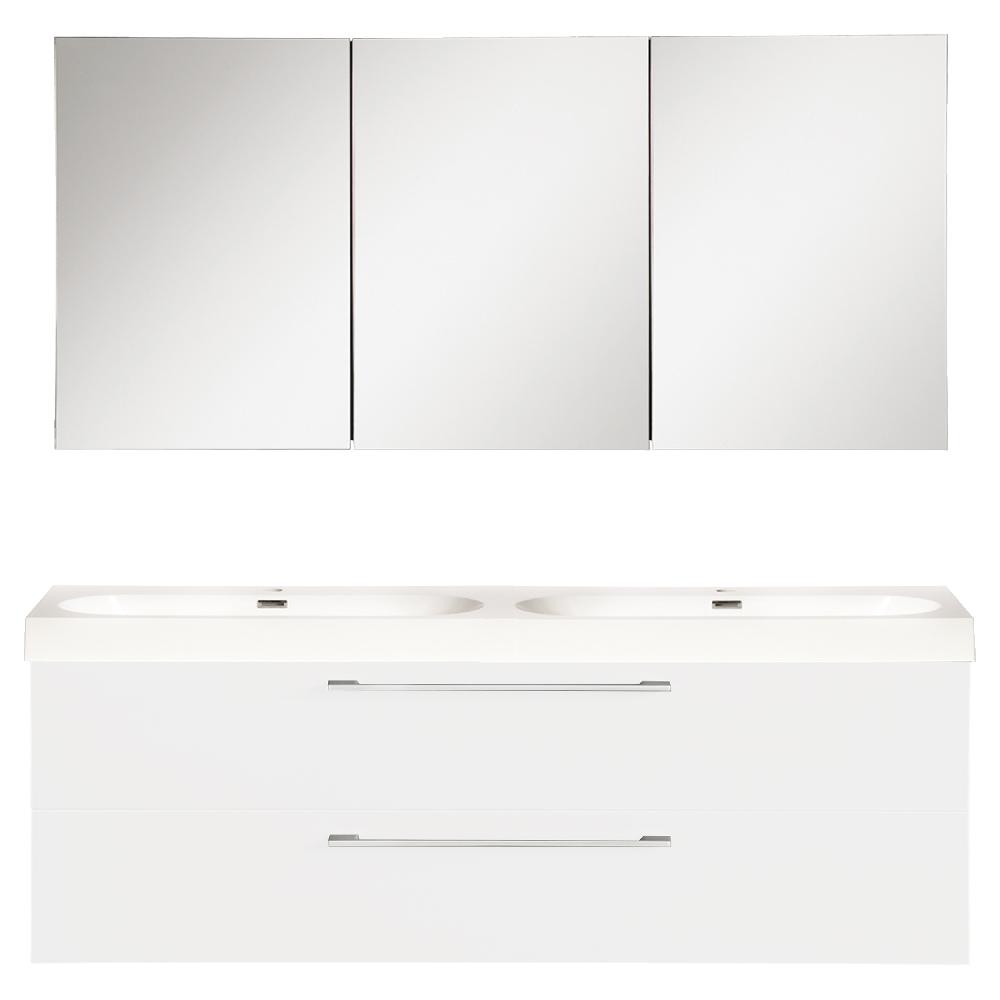 differnz Differnz Somero badmeubel set – met spiegelkast FSC® – 120 cm – hoogglans wit