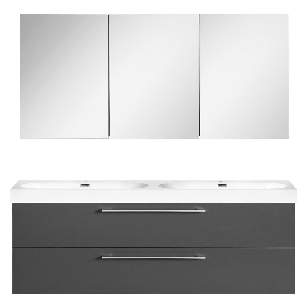 differnz Differnz Somero badmeubel set – met spiegelkast FSC® – 120 cm – antraciet