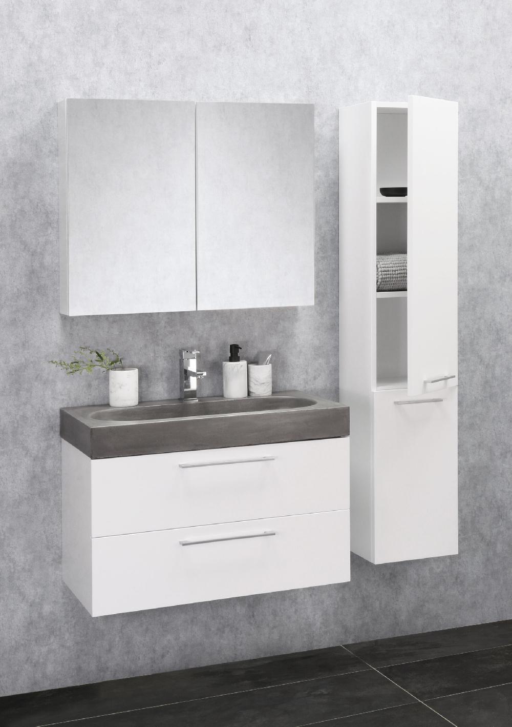 Differnz Differnz Somero Hoge Kast – Links/rechts – Hoogglans Wit