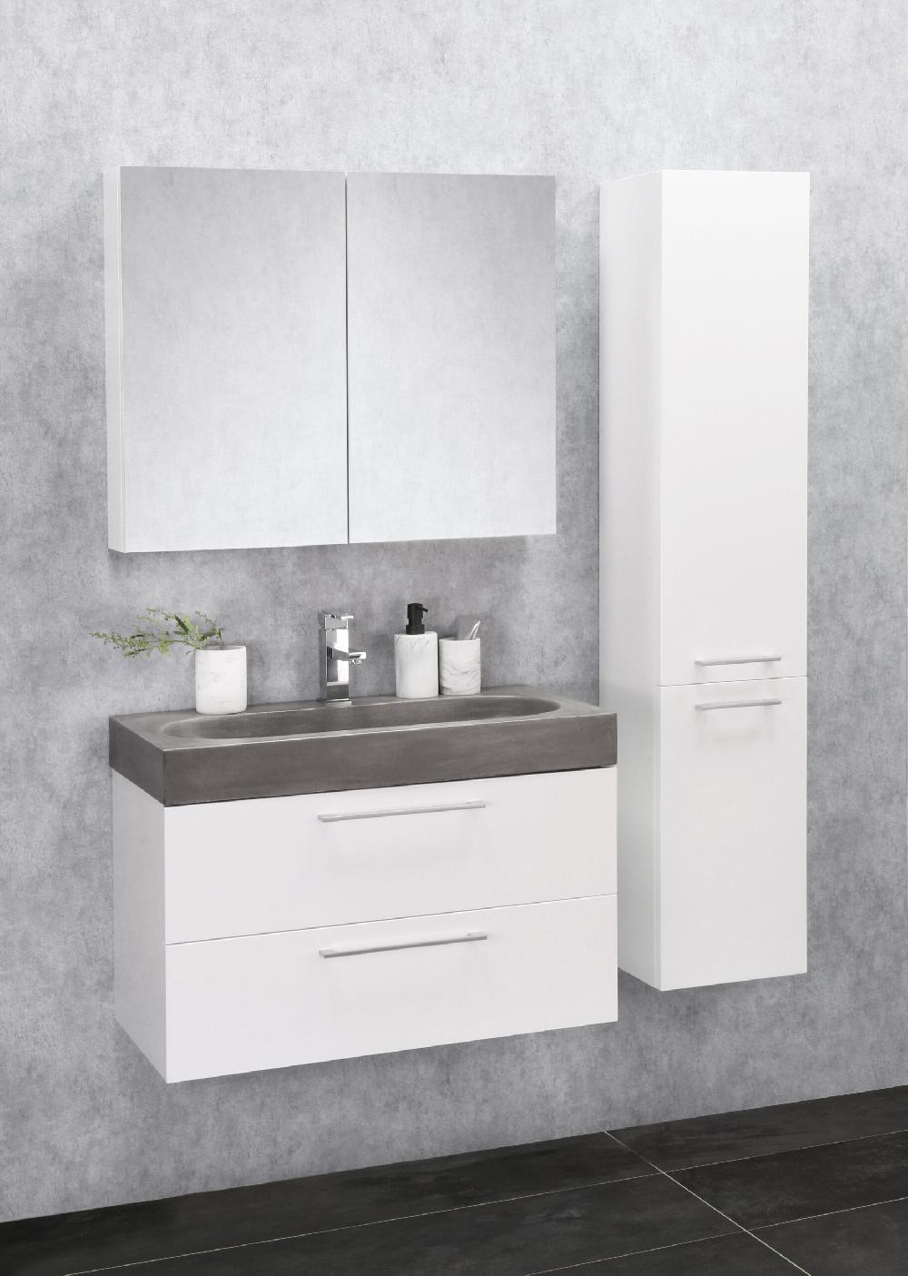 Differnz Differnz Somero Hoge Kast – Links/rechts – Hoogglans Wit