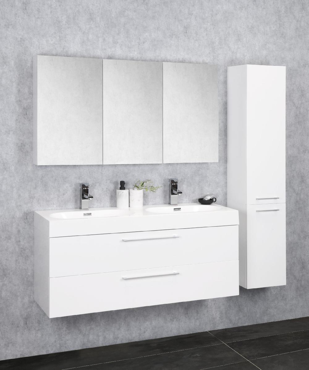 Differnz Differnz Somero Ondrkast – 2 Lades – 120 Cm – Hoogglans Wit