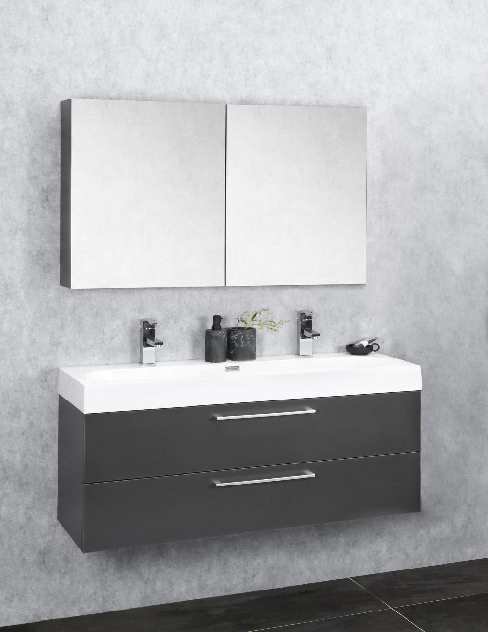 Differnz Differnz Somero Wastafel – 2 Kraangaten – 100 Cm – Wit