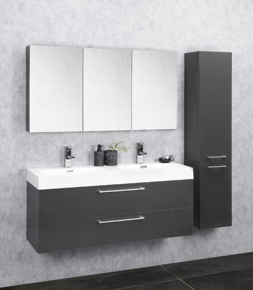 Differnz Differnz Somero Wastafel – 2 Kraangaten – 120 Cm – Wit