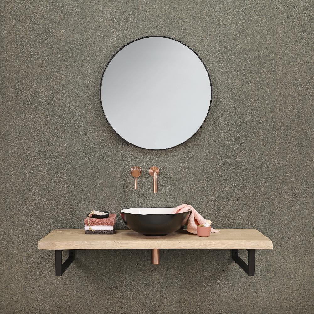 Differnz Differnz Spiegel – Rond – Aluminium – 65 X 65 Cm – Zwart