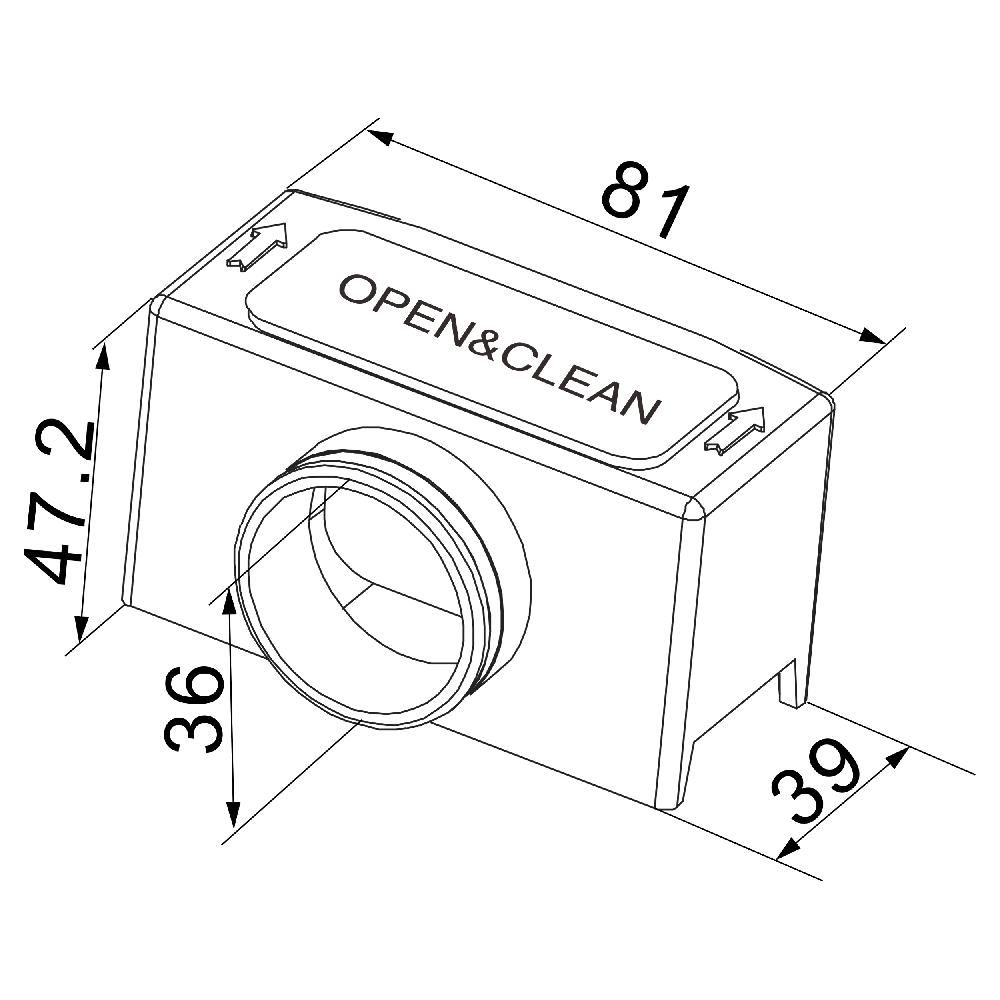 Differnz Differnz Stankafsluiter – Voor Douchegoten – Verpakt – Aansluiting Ø 36 Mm – Kunststof – Grijs