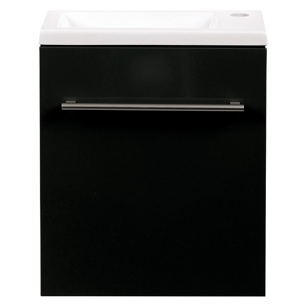 differnz Differnz Tight onderkast – met wastafel – 40 cm – zwart