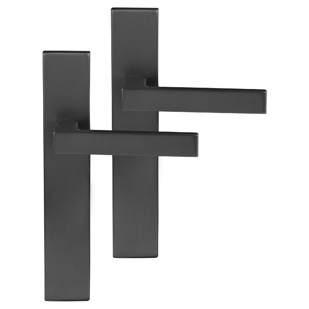 differnz Differnz Tilburg deurkruk – vierkant schild – blind – gun metal