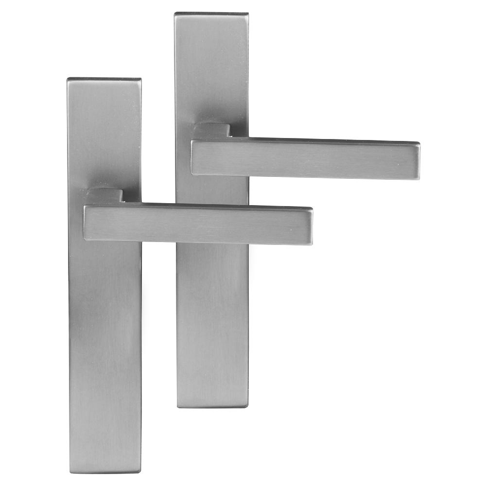 differnz Differnz Tilburg deurkruk – vierkant schild – blind – mat chroom