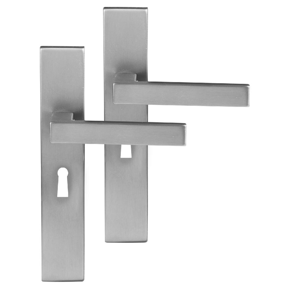 differnz Differnz Tilburg deurkruk – vierkant schild – sleutel 56 mm – mat chroom