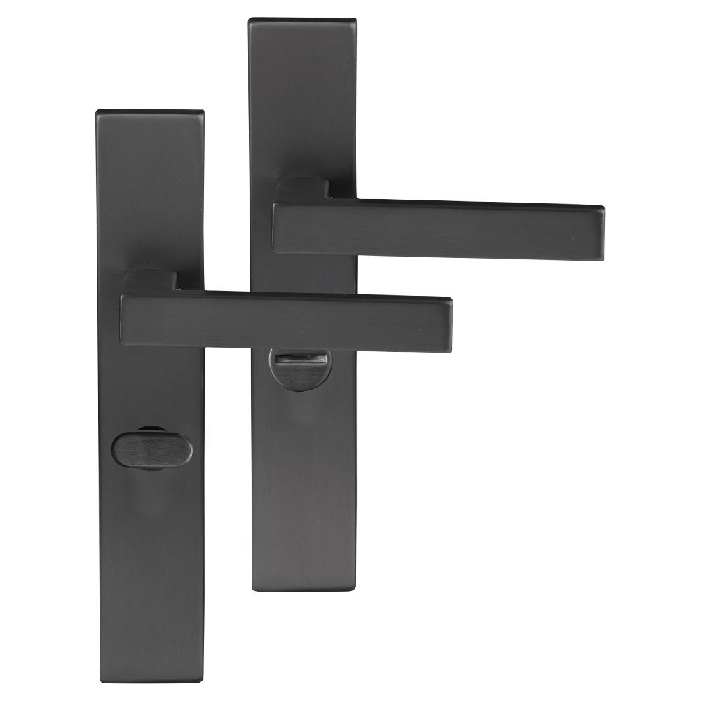 differnz Differnz Tilburg deurkruk – vierkant schild – WC 63 mm – gun metal