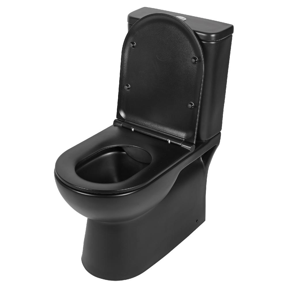 Differnz Differnz Toilet – Duoblok – Rimless/universeel – Mat Zwart