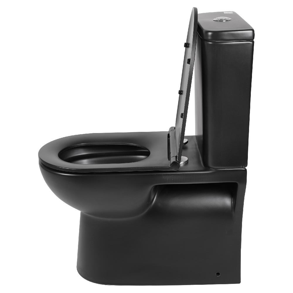 Differnz Differnz Toilet – Duoblok – Rimless/universeel – Mat Zwart