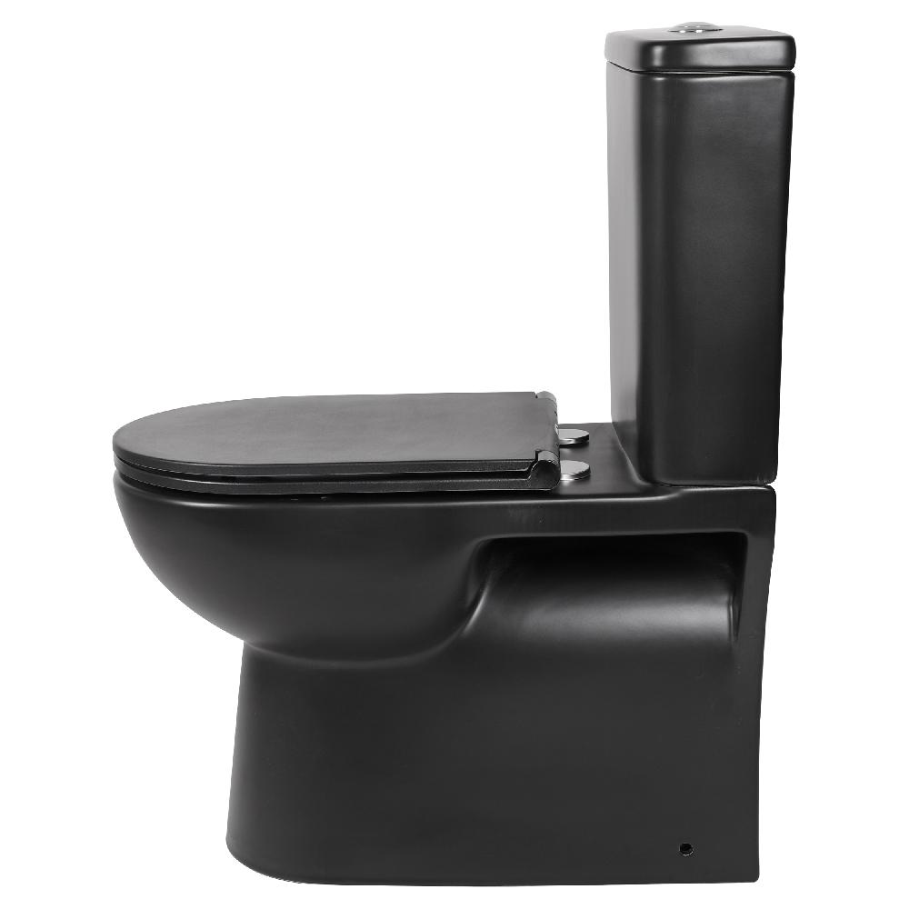 Differnz Differnz Toilet – Duoblok – Rimless/universeel – Mat Zwart