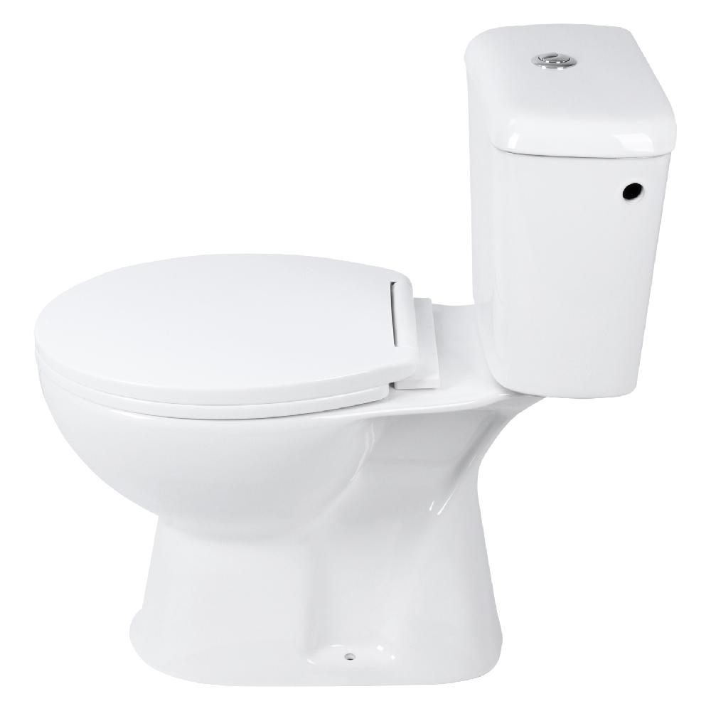 Differnz Differnz Toiletpot – Duoblok Staand – Achter Onder – Onderuitlaat – Keramiek Wit – 72.5 X 65.8 X 35.5 Cm